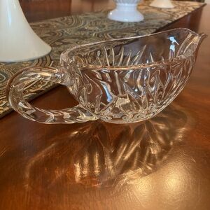 Gorham Crystal “Star Blossom” sauce/gravy bowl - 9-1/4”